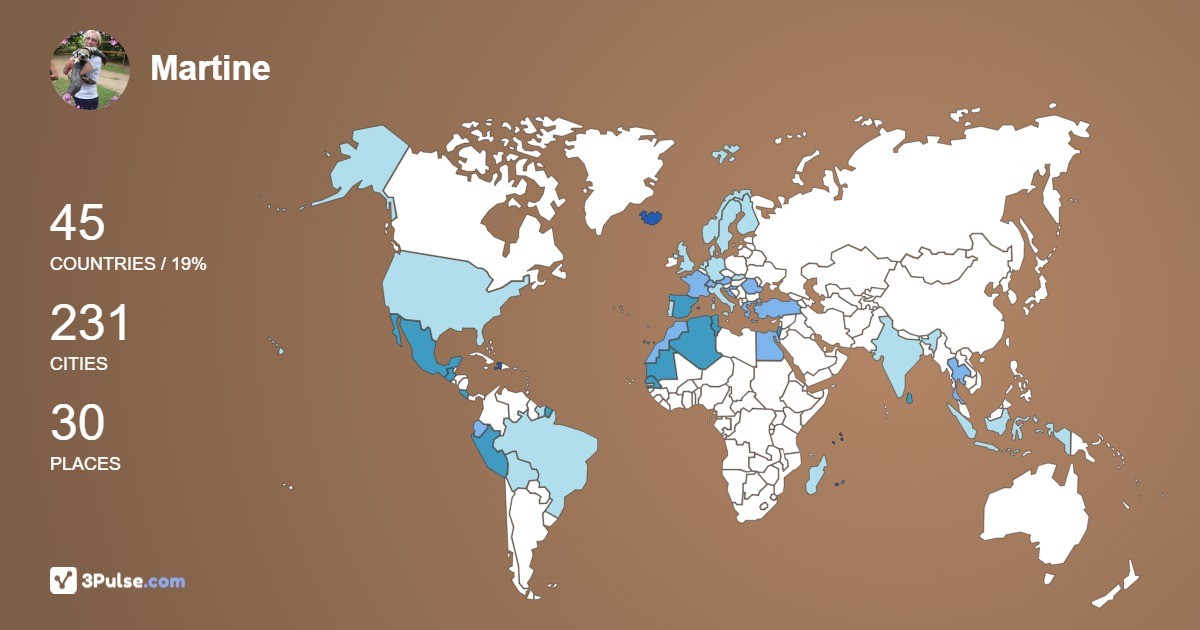 Martine Provost-Mazas's Travel Map Image