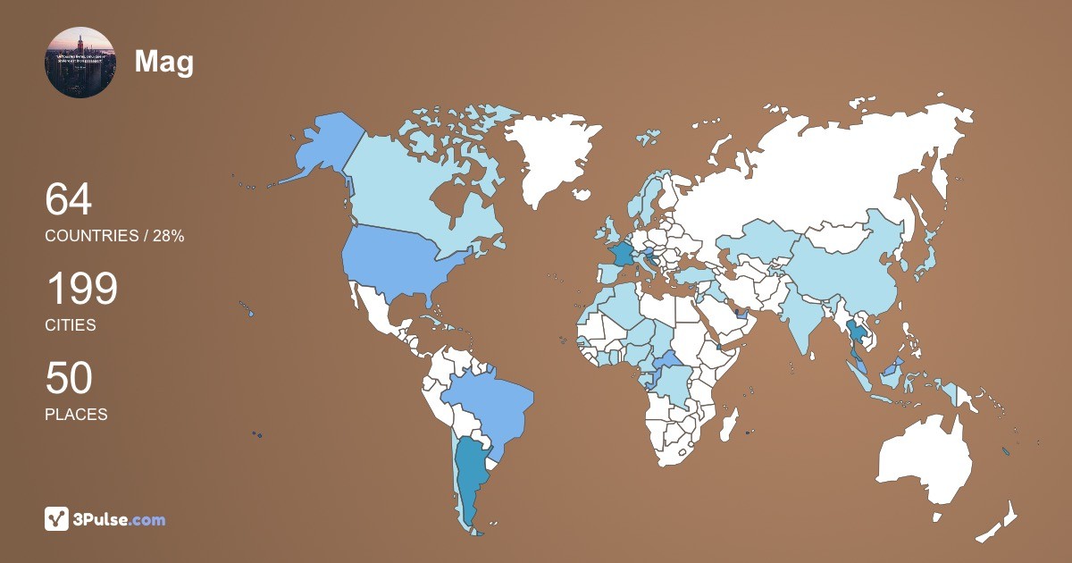 Mag Oups's Travel Map Image