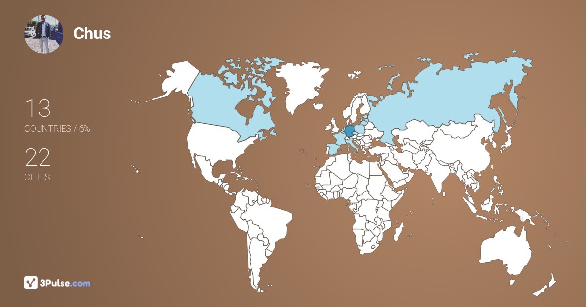 Chus Cg's Travel Map Image
