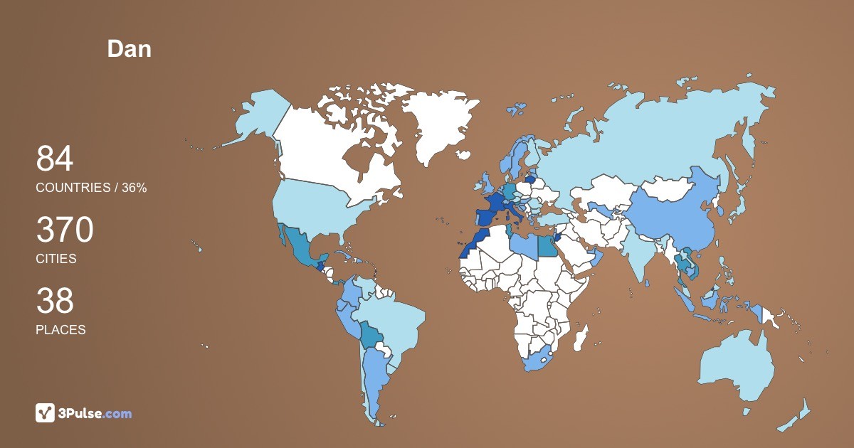 Изображение Карты путешествий Dan Verschaere