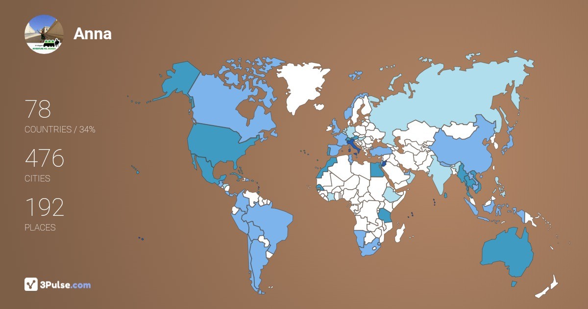 Изображение Карты путешествий Anna Tuninetti