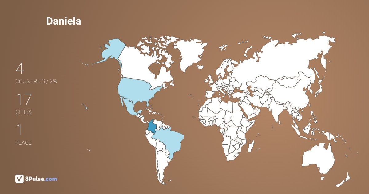 Daniela Orjuela-Gomez's Travel Map Image