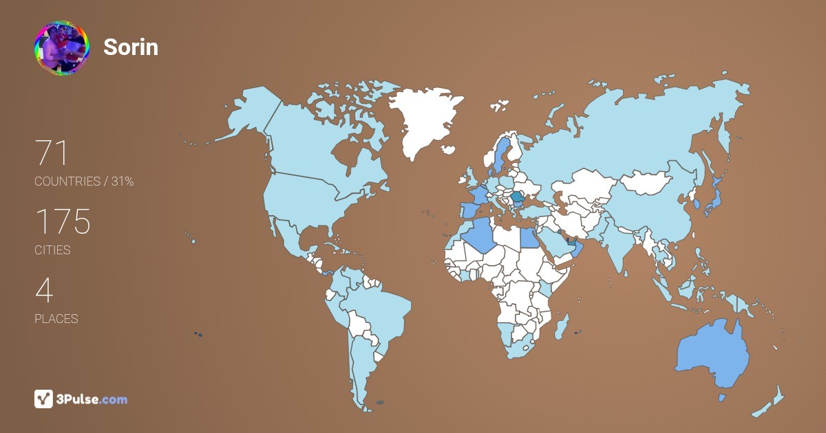Изображение Карты путешествий Sorin Vlad