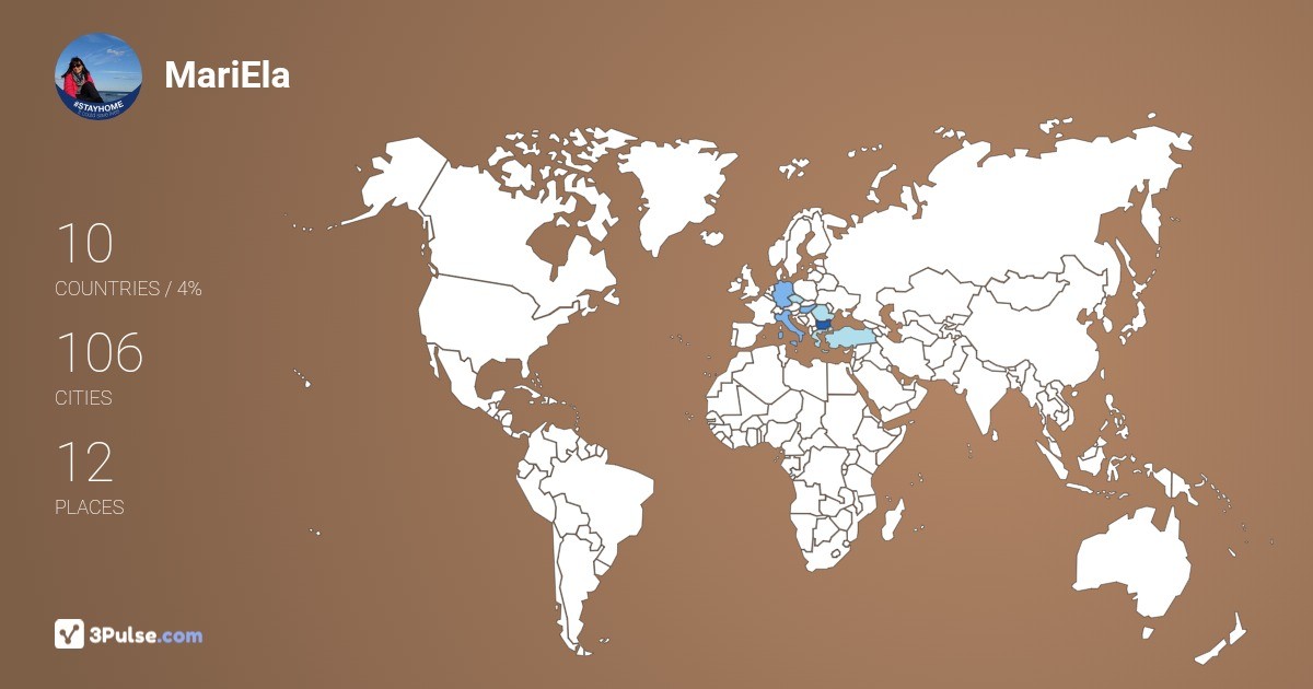 Изображение Карты путешествий MariEla De-Sol