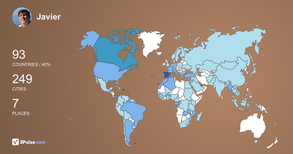 Изображение Карты путешествий Javier Lpez-Carral