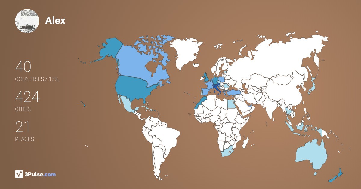 Изображение Карты путешествий Alex Orsi