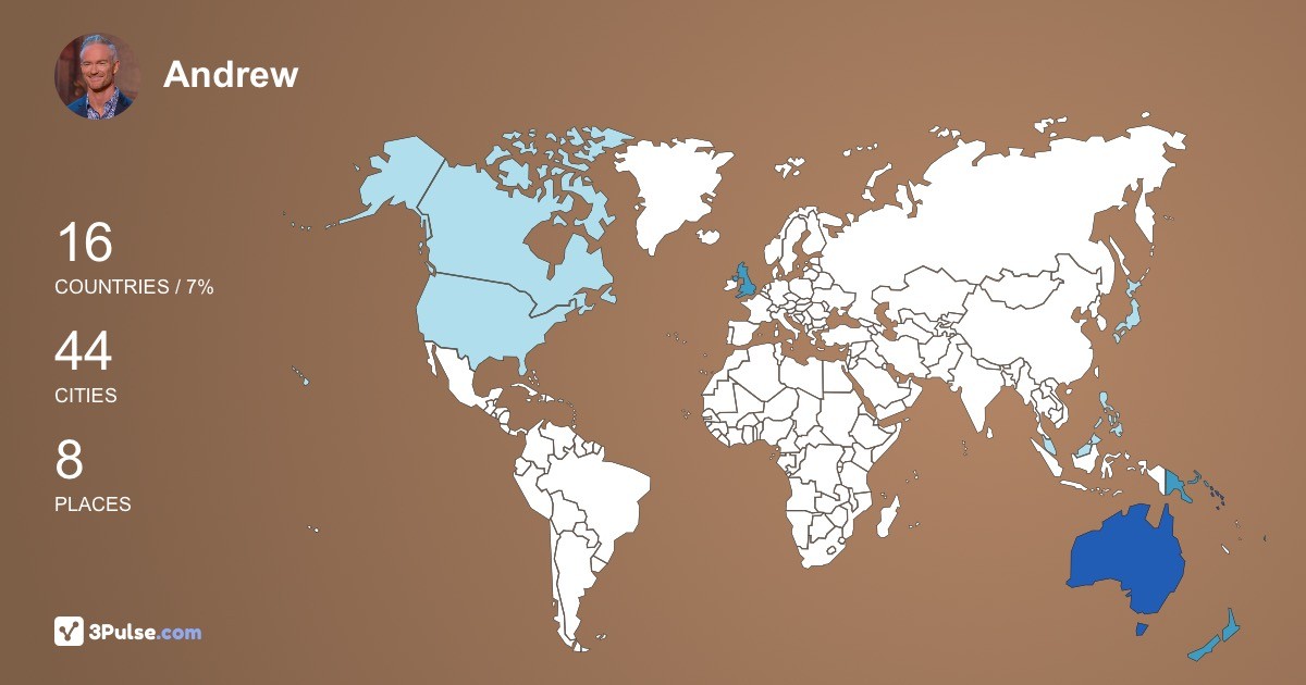 Изображение Карты путешествий Andrew Foley