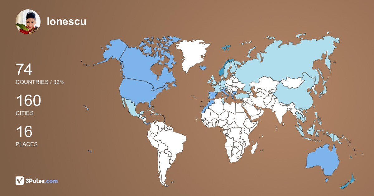 Ionescu Elena's Travel Map Image