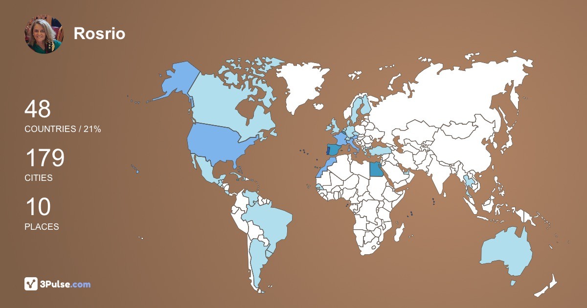 Rosrio Rovisco-de-Andrade's Travel Map Image