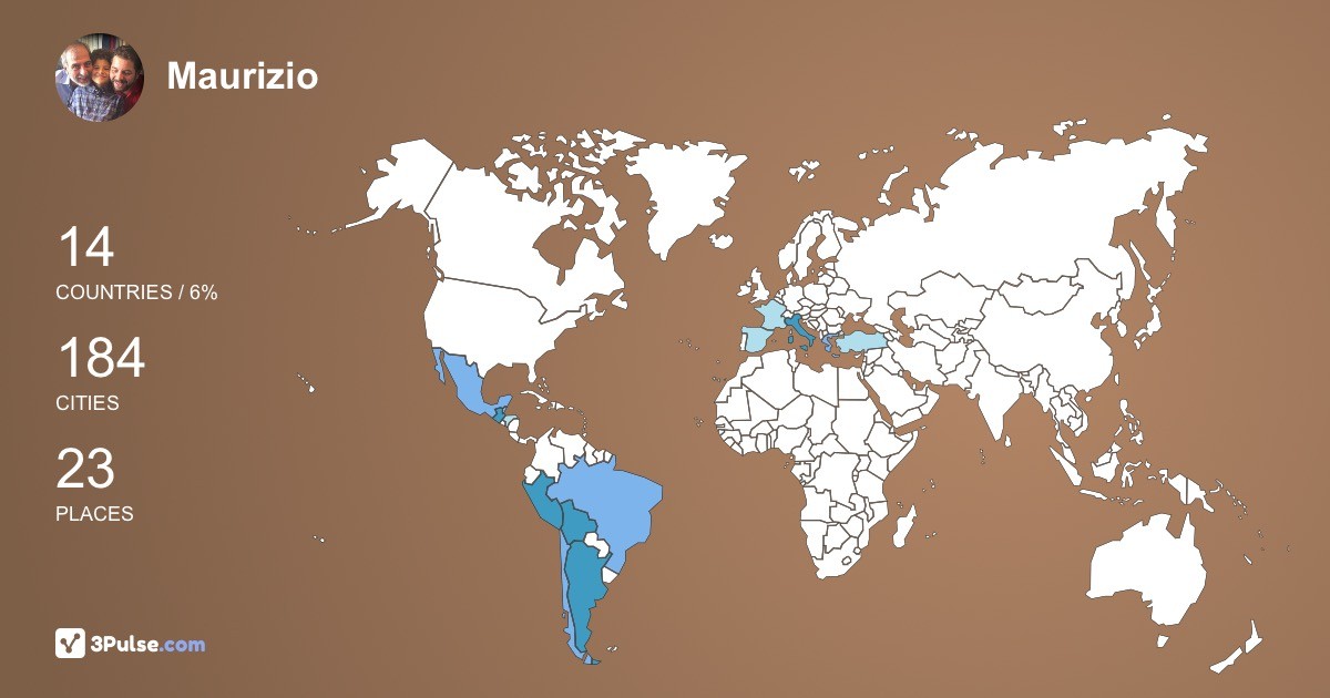 Maurizio Esposito's Travel Map Image