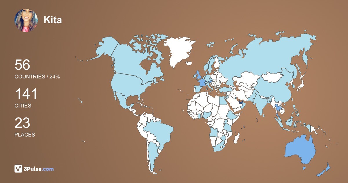 Изображение Карты путешествий Kita Pugh