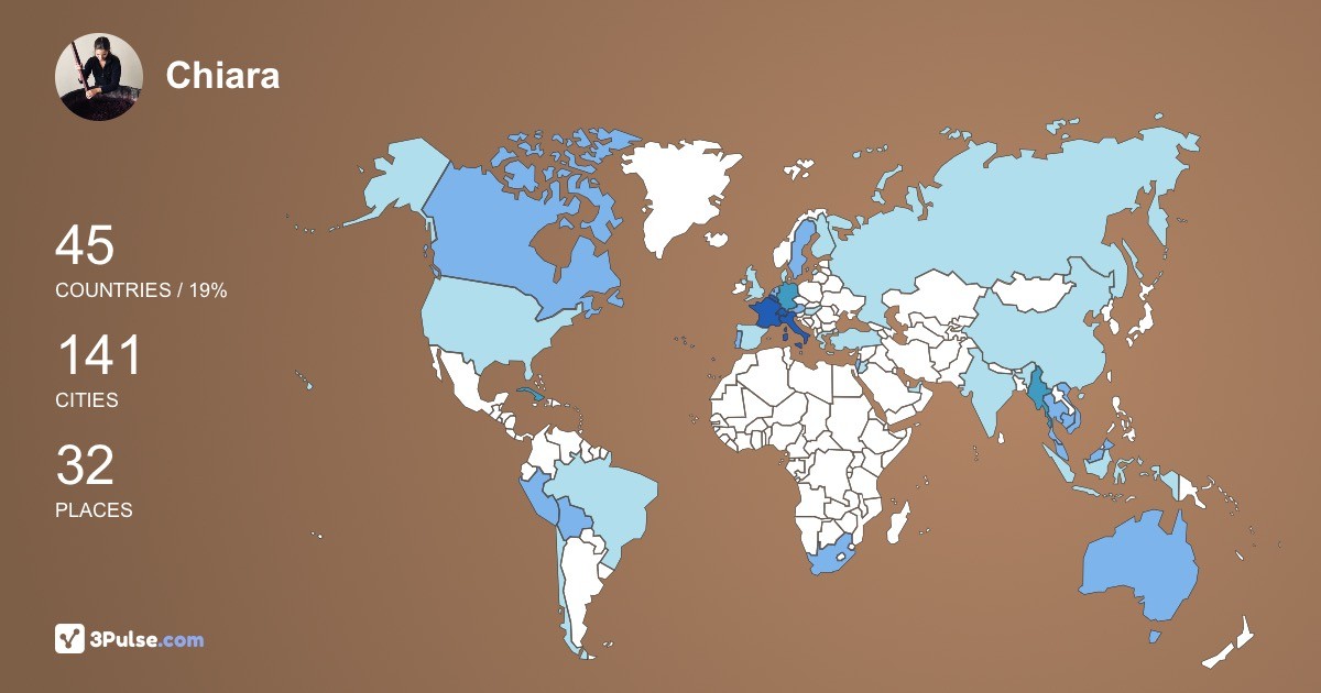 Chiara Condello's Travel Map Image