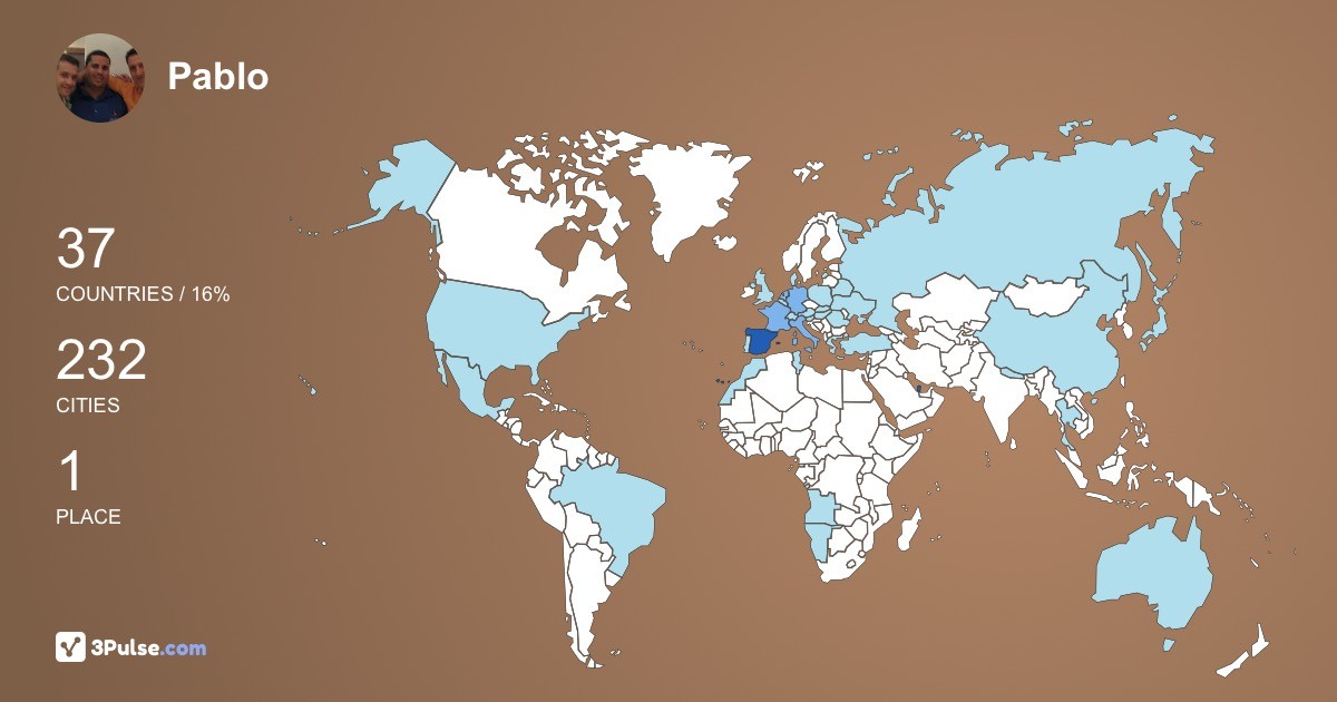 Pablo Carriles's Travel Map Image