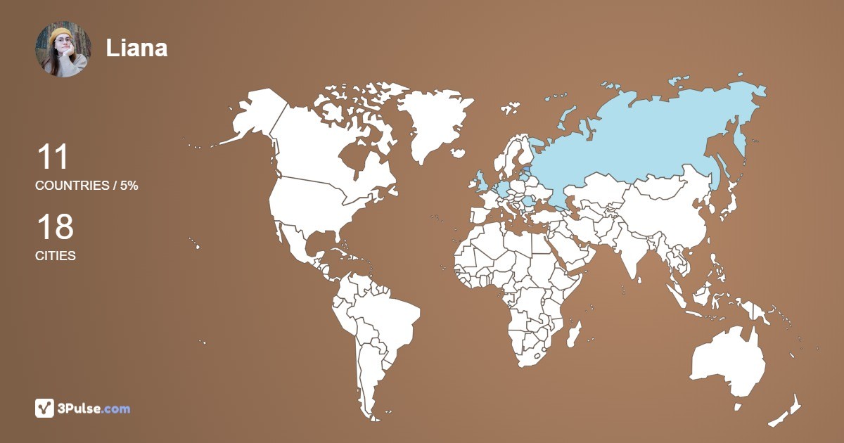 Liana Hakobyan's Travel Map Image