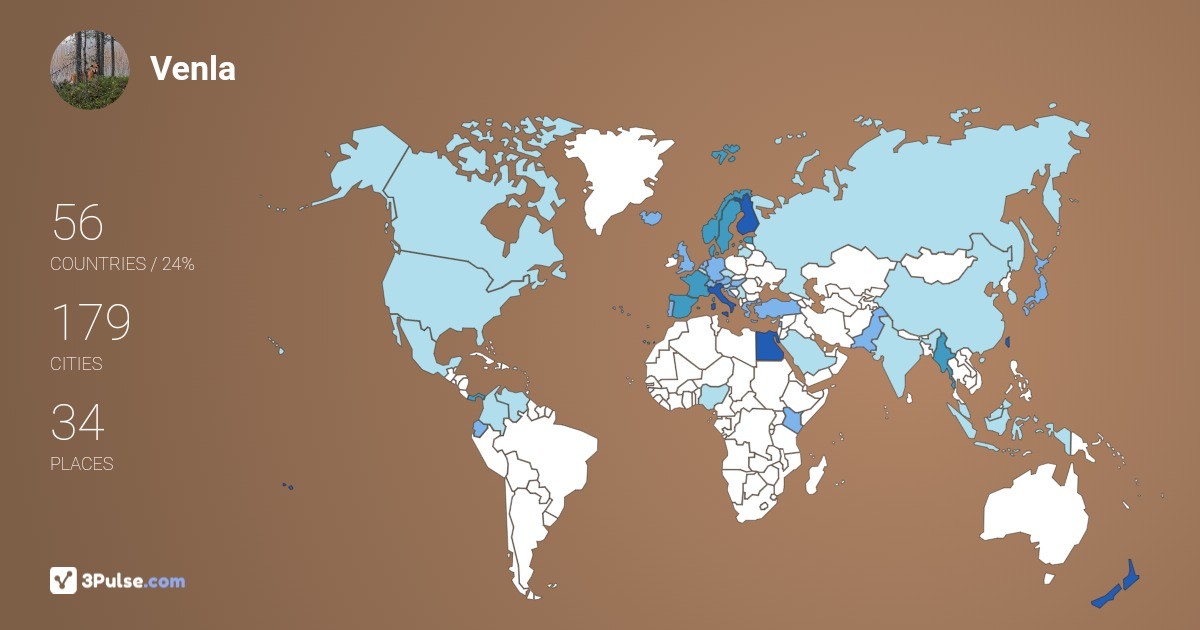 Изображение Карты путешествий Venla Heimonen