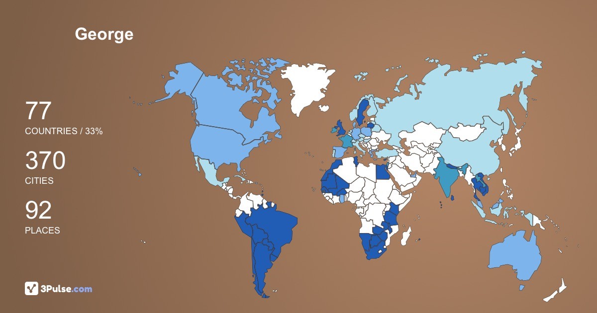 George Lambert's Travel Map Image