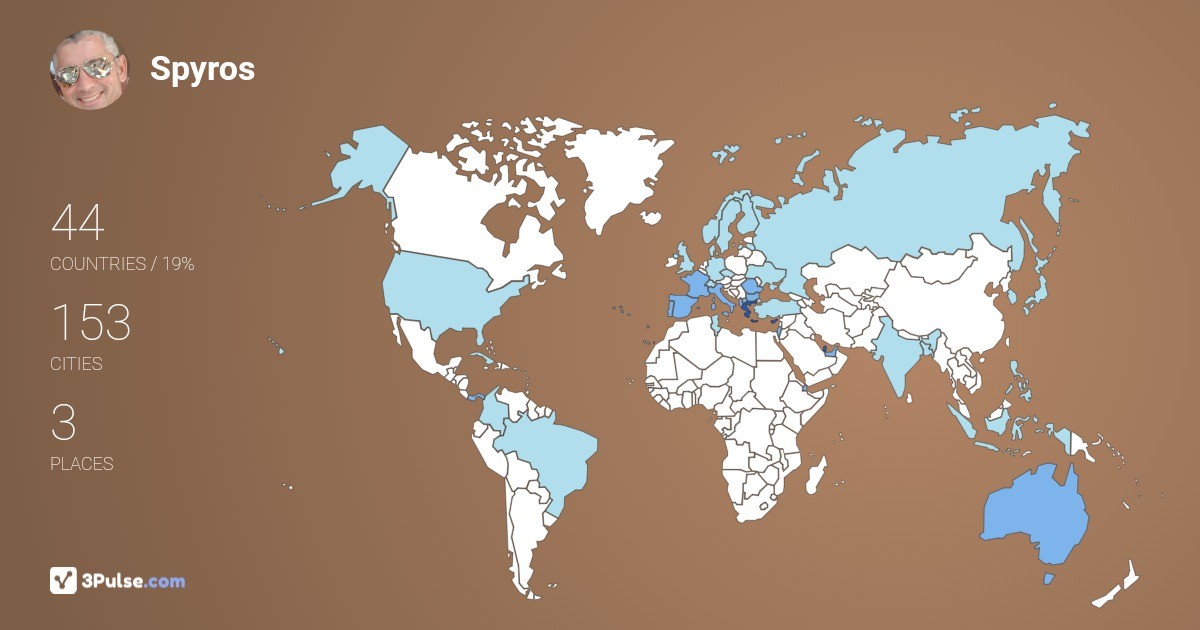 Spyros Kyriakopoulos's Travel Map Image