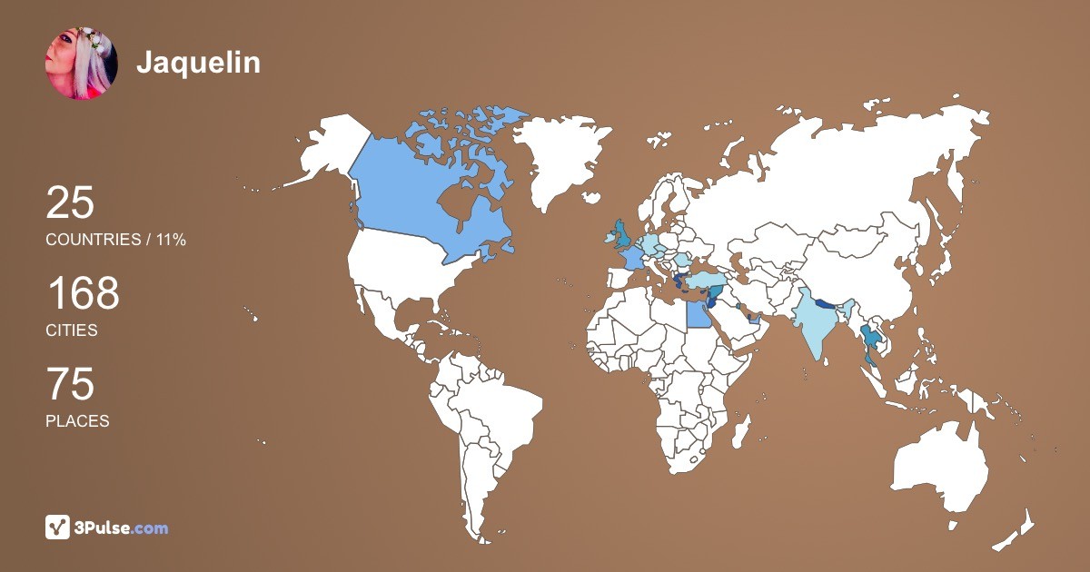 Jaquelin Griva's Travel Map Image