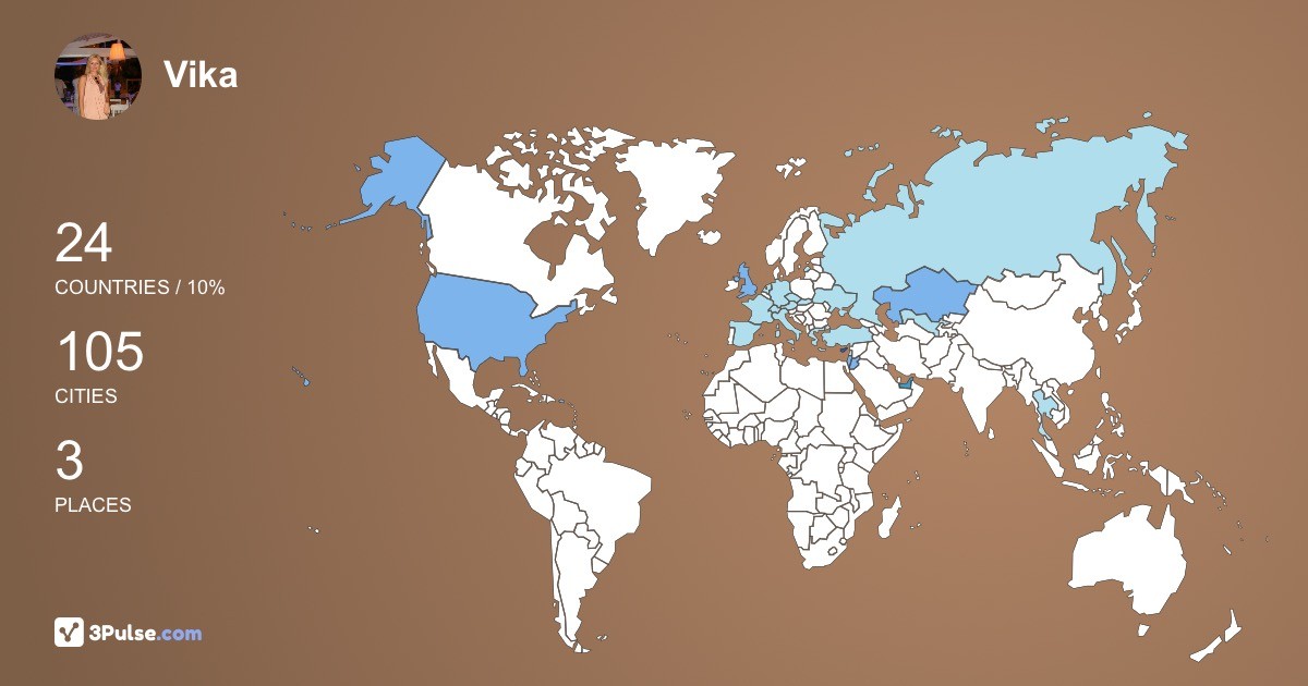 Изображение Карты путешествий Vika Chris