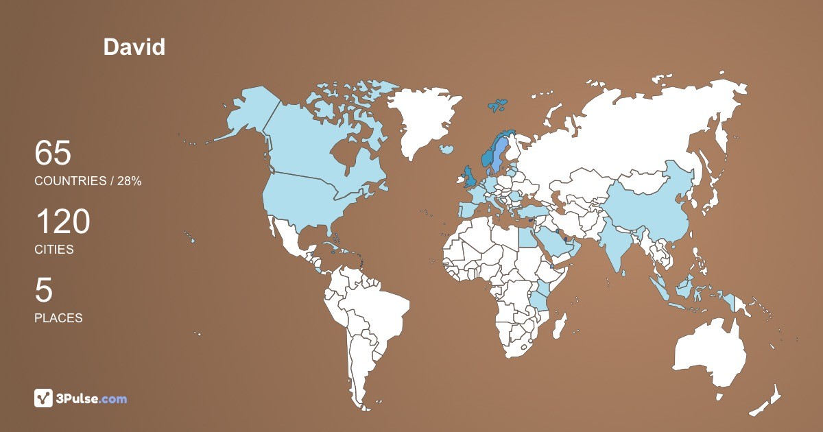 Изображение Карты путешествий David Worley