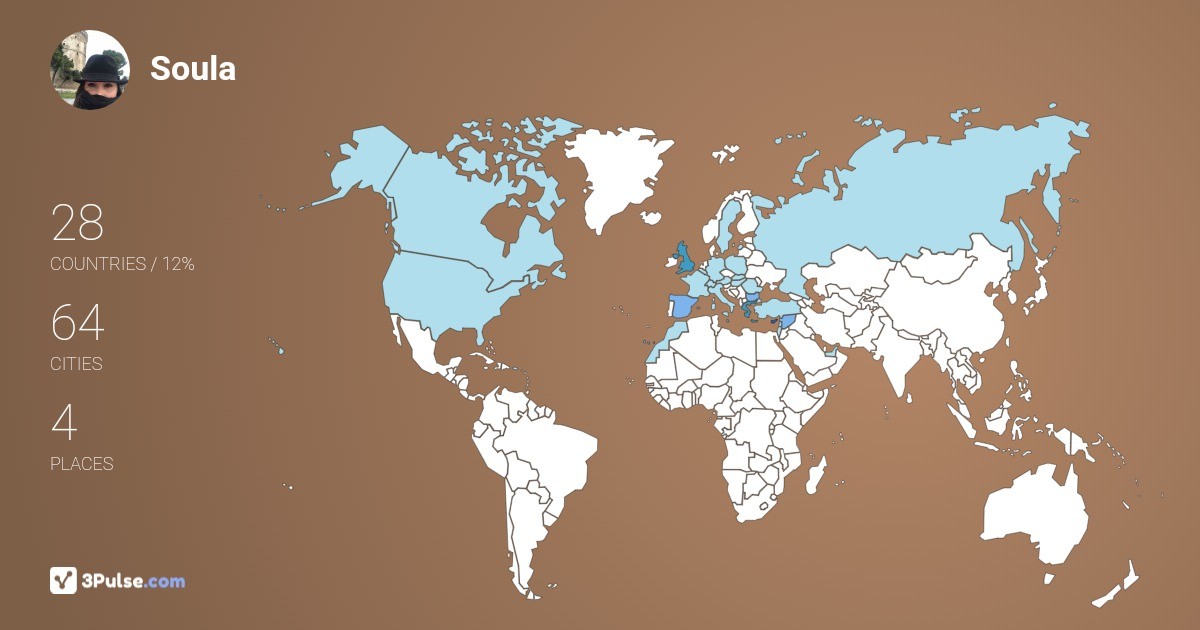 Soula Hadjistylli's Travel Map Image