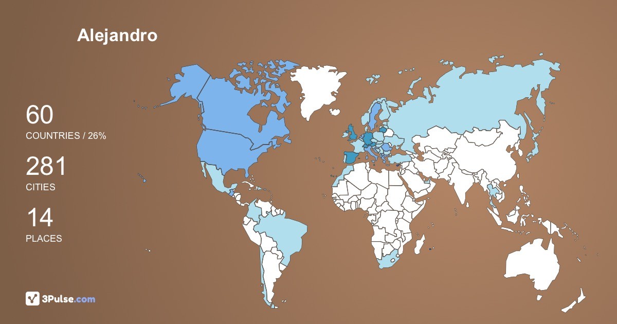 Изображение Карты путешествий Alejandro Romanov