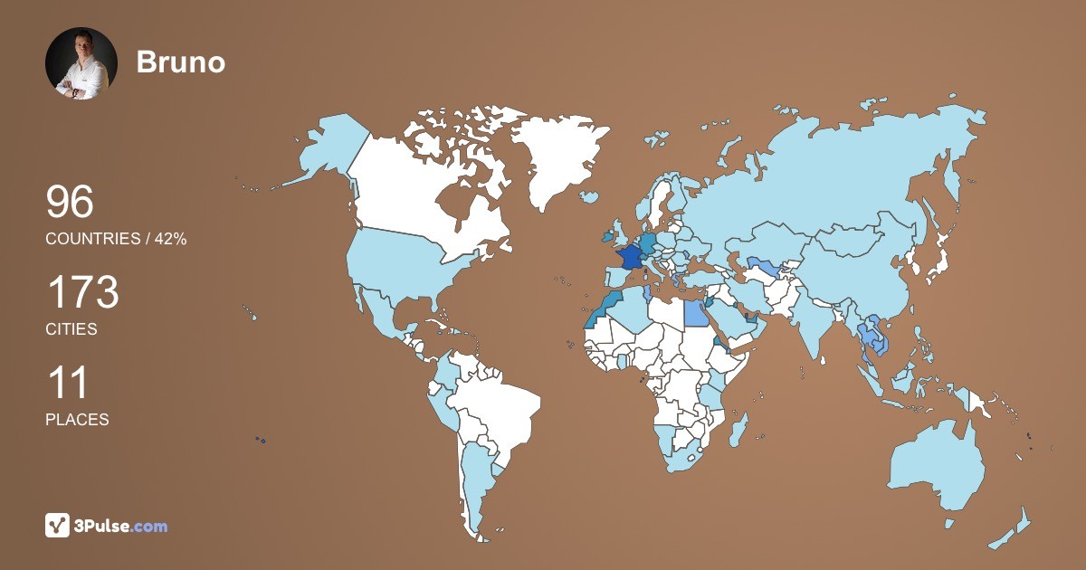 Изображение Карты путешествий Bruno Dinel