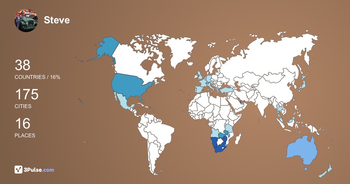 Изображение Карты путешествий Steve Weichelt