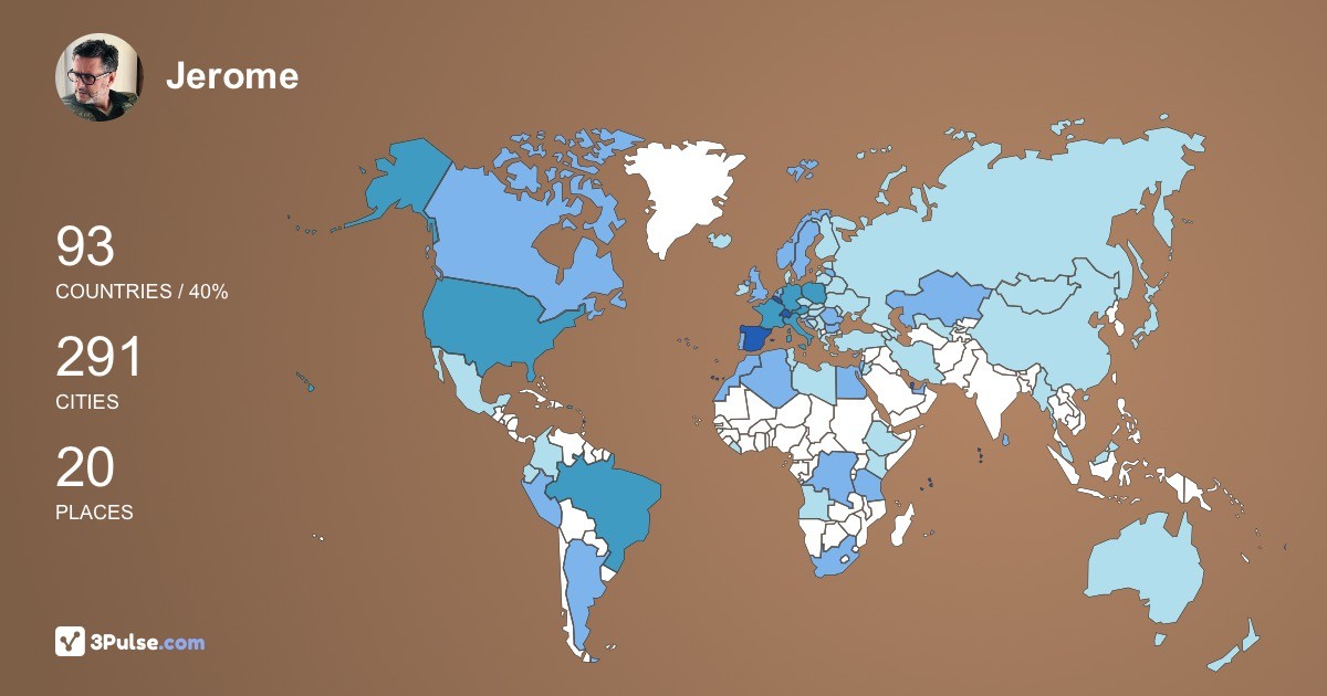 Изображение Карты путешествий Jerome Ksar