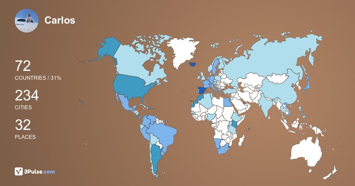 Изображение Карты путешествий Carlos Otero
