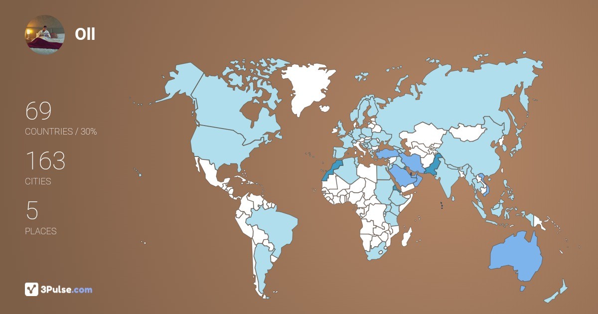 Изображение Карты путешествий Oll El-Azouzi
