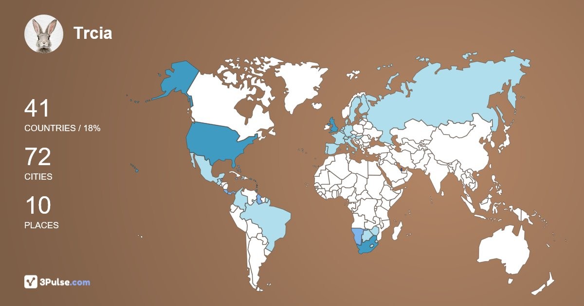 Изображение Карты путешествий Trcia Abbott-Walters