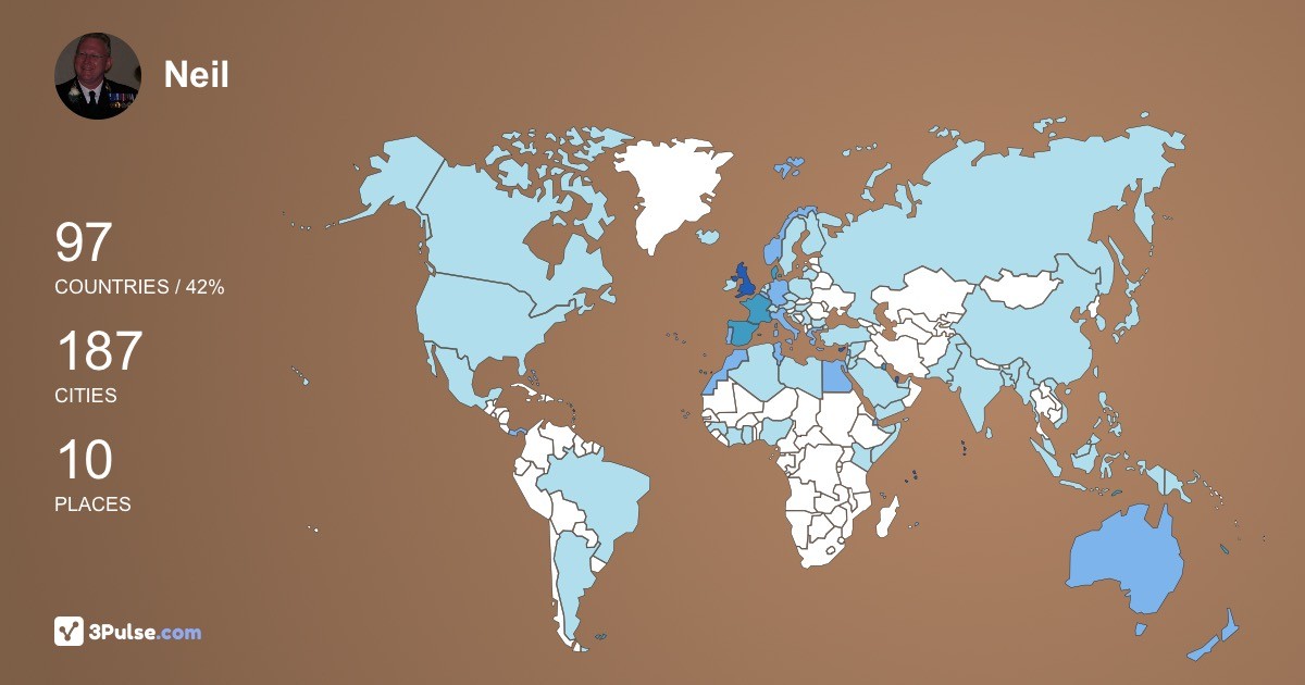 Изображение Карты путешествий Neil Padley