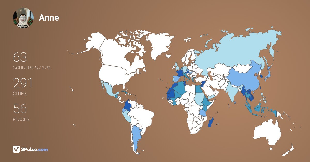 Изображение Карты путешествий Anne Baumgarten