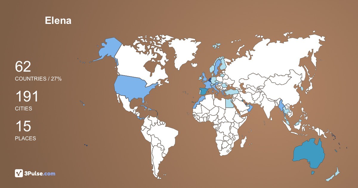 Elena Mendez-Adalid's Travel Map Image