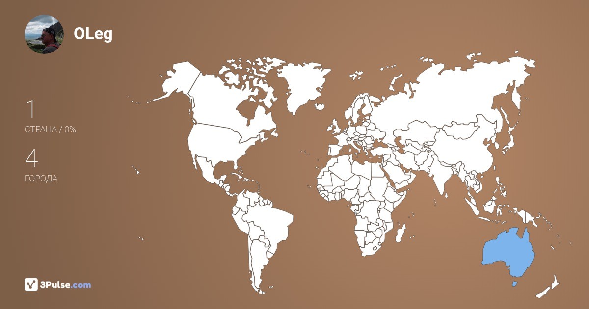 OLeg Suharichev's Travel Map Image