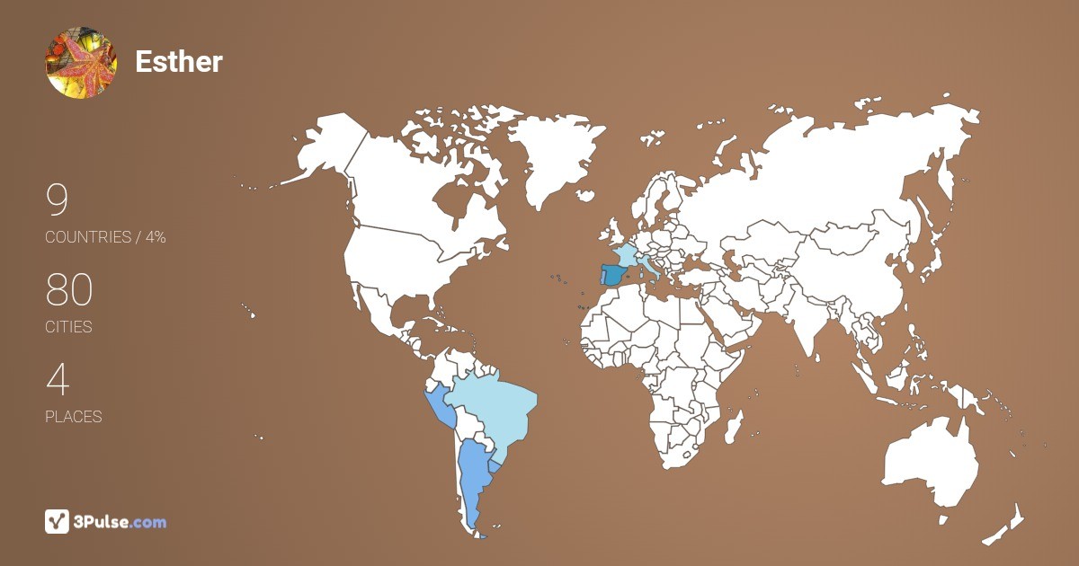 Esther Fernandez-Sanchez's Travel Map Image