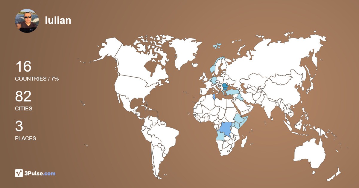 Изображение Карты путешествий Iulian Rake