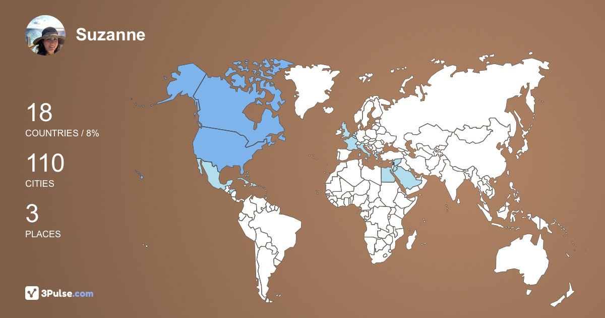 Suzanne Masri's Travel Map Image