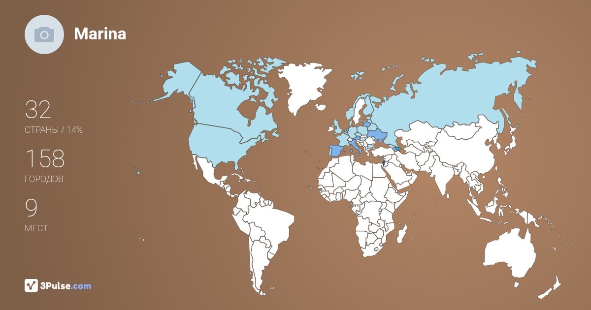 Изображение Карты путешествий Marina Togunova