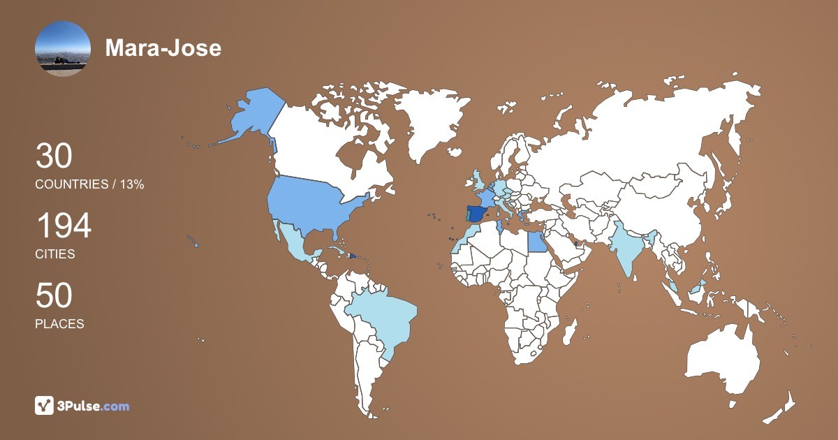 Mara-Jose Vzquez-Gomez's Travel Map Image