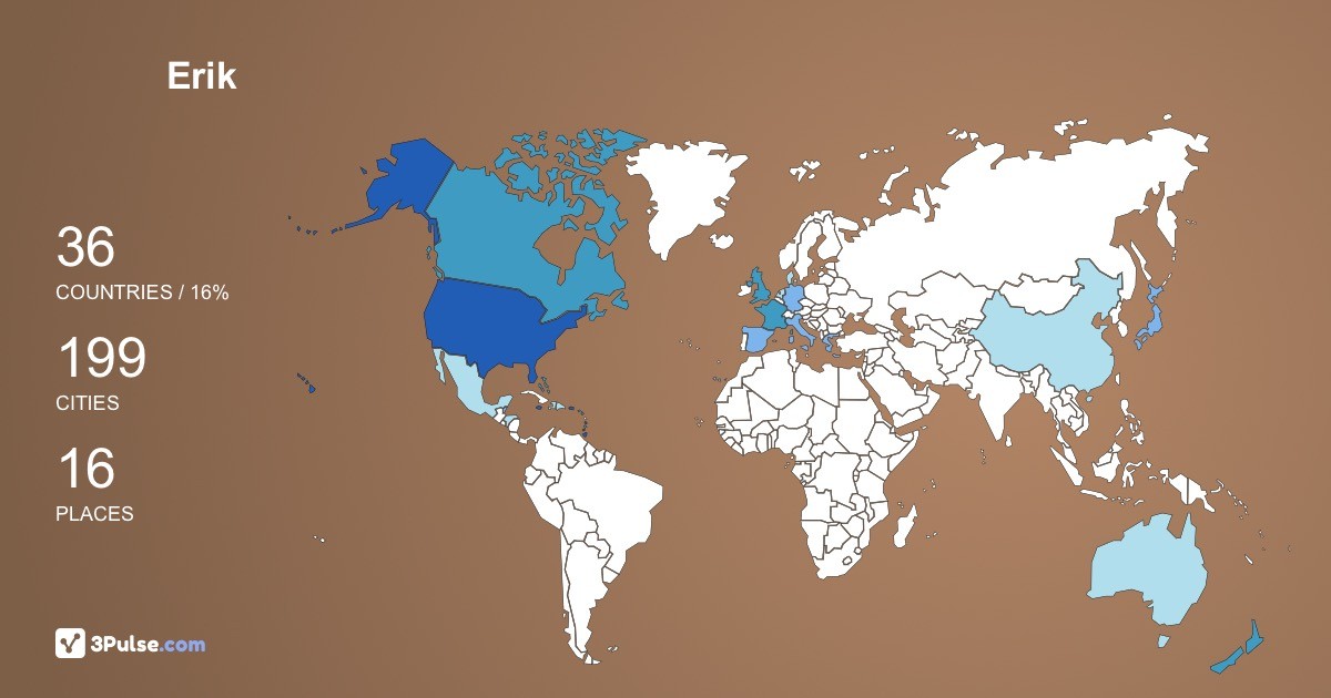 Изображение Карты путешествий Erik Kolacz