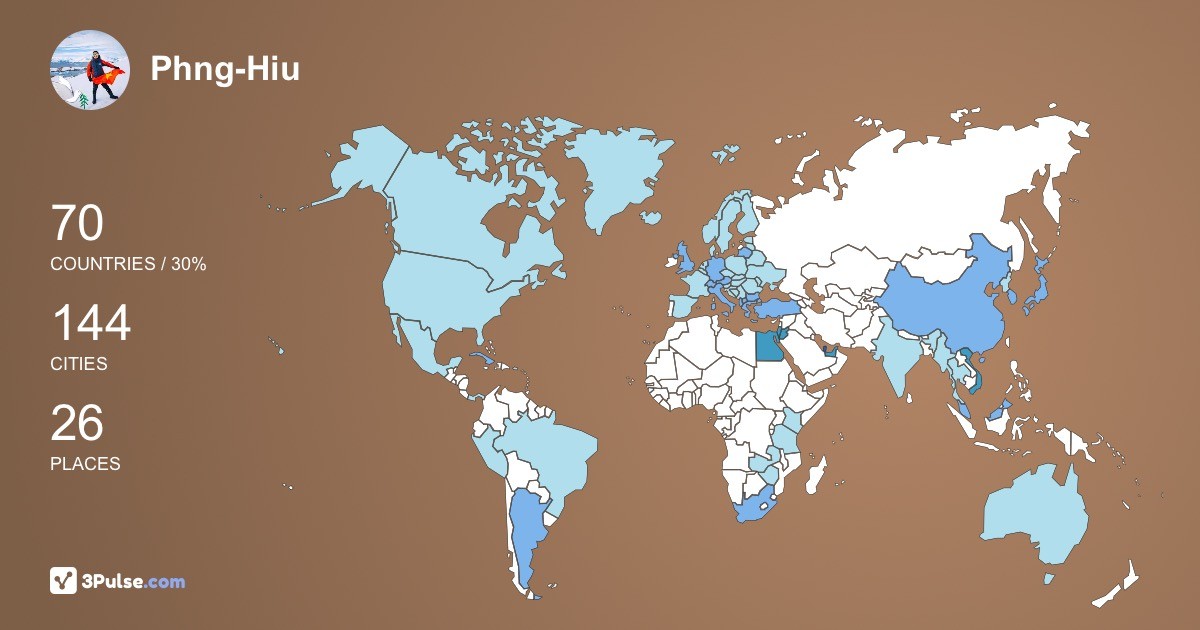 Phng-Hiu Hong's Travel Map Image