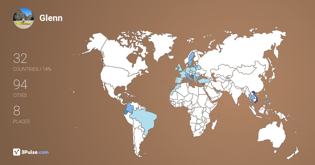 Изображение Карты путешествий Glenn Glance