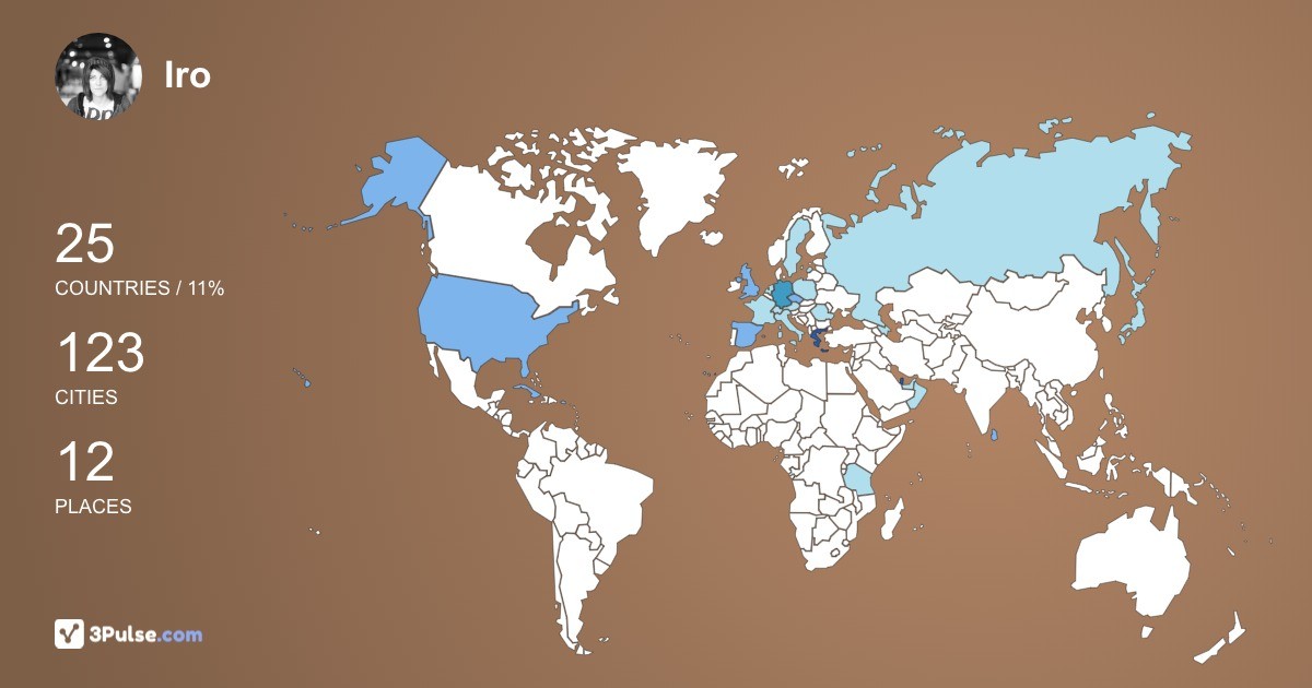 Iro Asimakopoulou's Travel Map Image