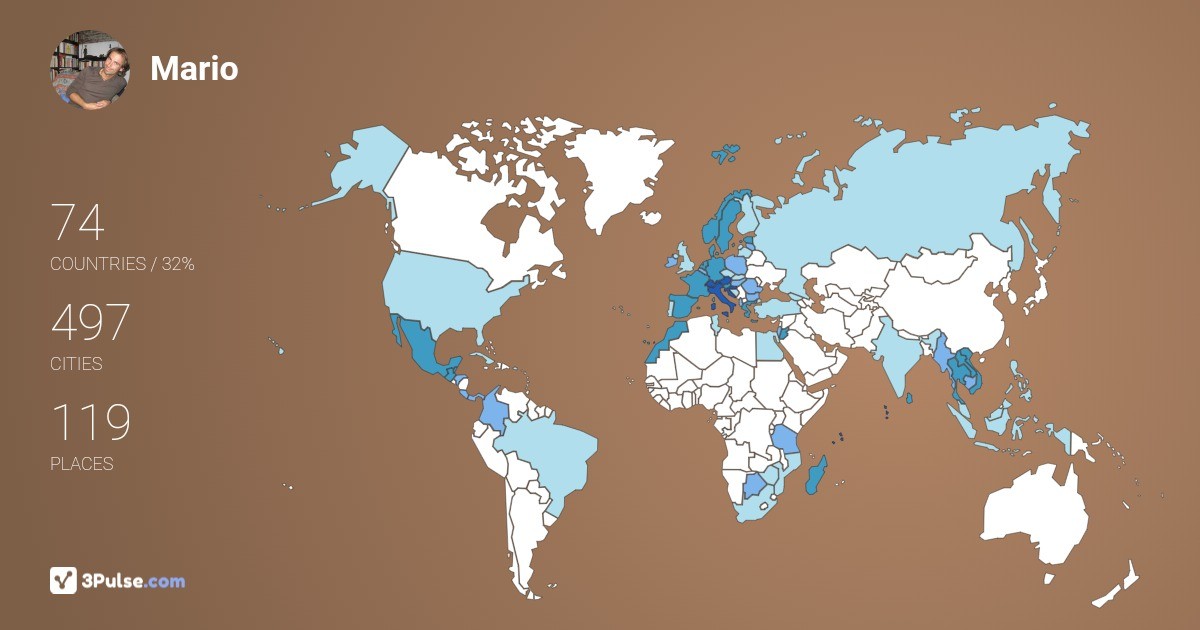 Изображение Карты путешествий Mario della-Bella