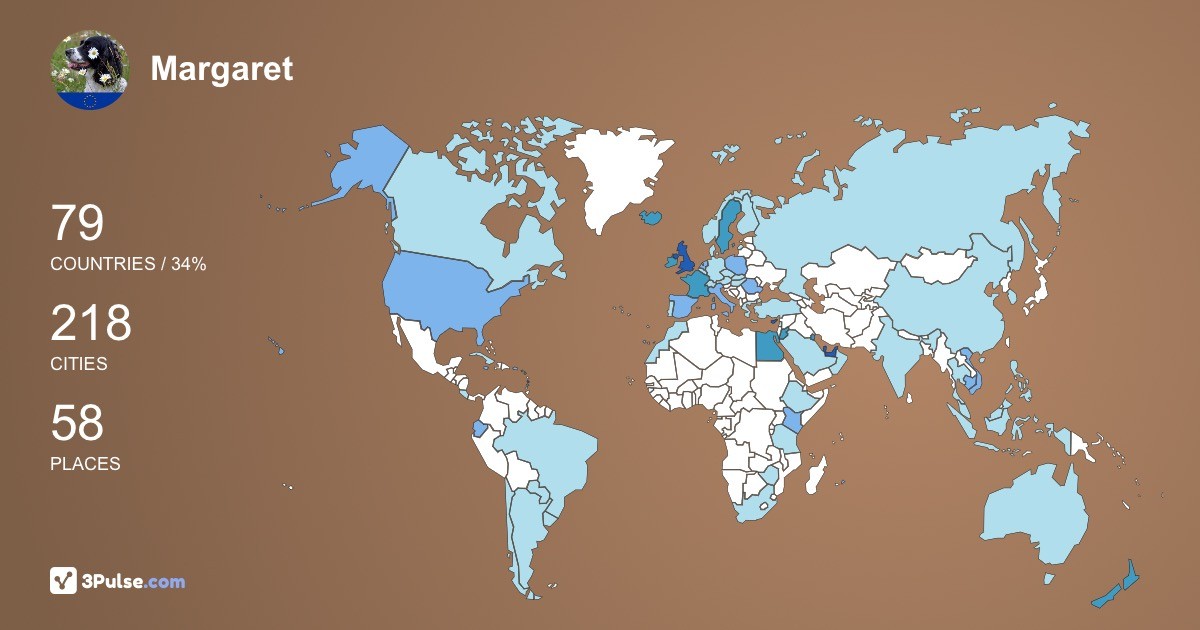 Margaret Spink's Travel Map Image