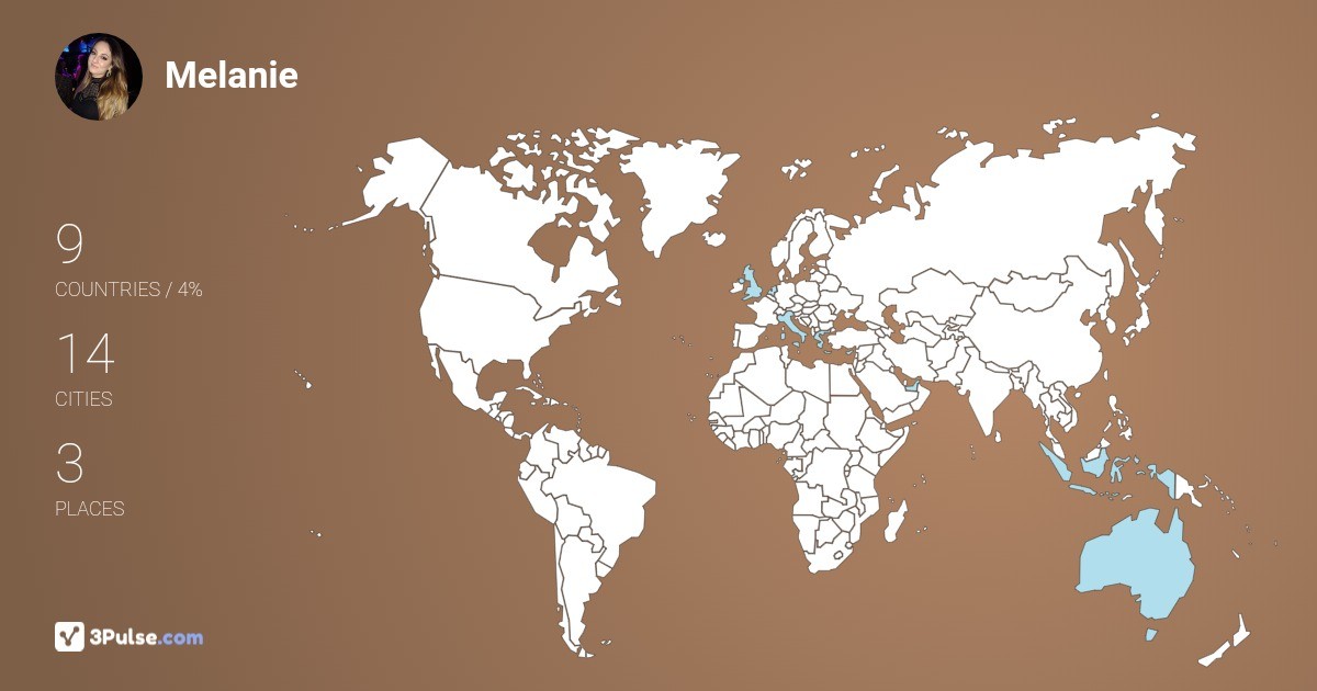 Изображение Карты путешествий Melanie Mclean