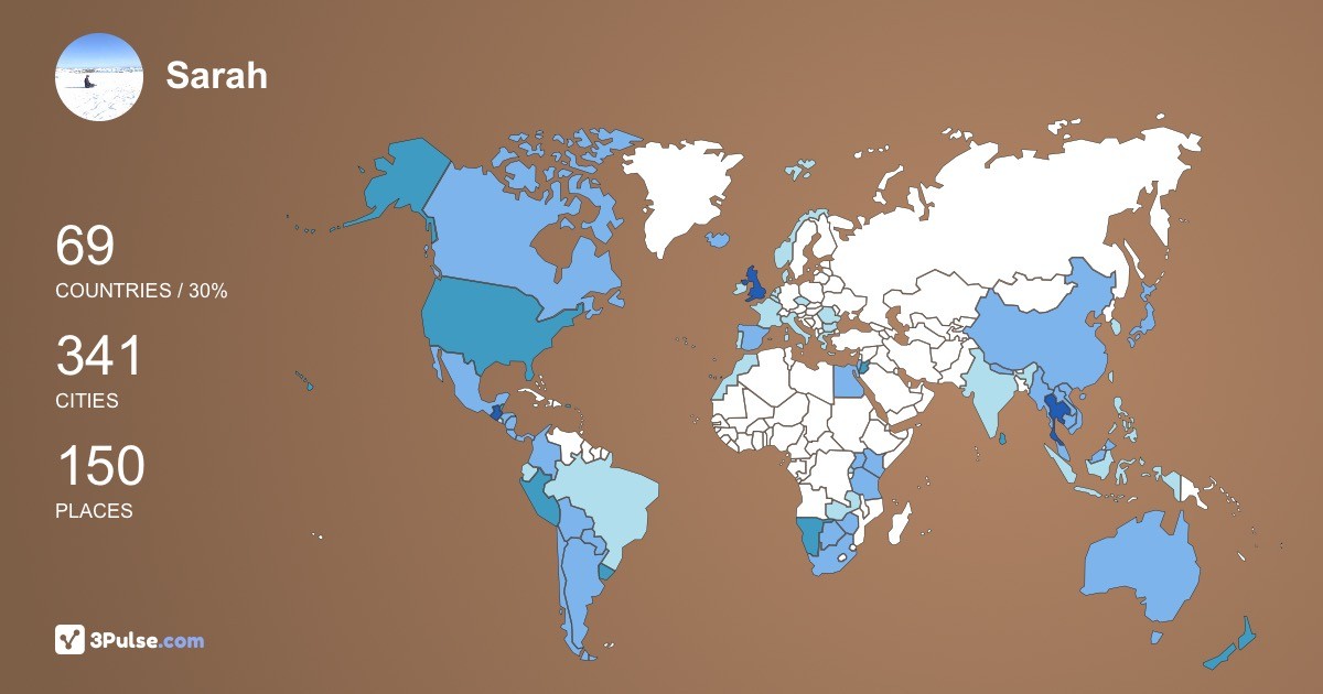 Изображение Карты путешествий Sarah Carritt