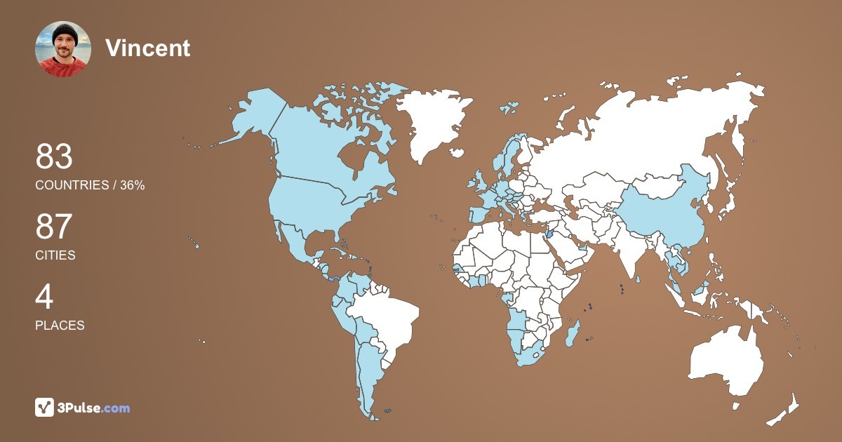 Изображение Карты путешествий Vincent Godfredson